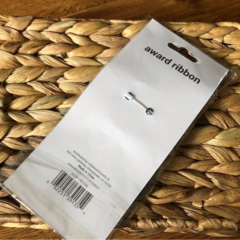 Blue Birthday Boy Award Ribbon pin - Picture 2 of 2